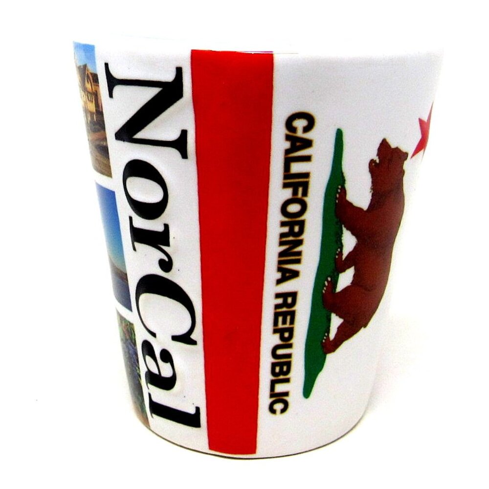 NorCal Shot Glass Northern California Ceramic 2 oz in Tall